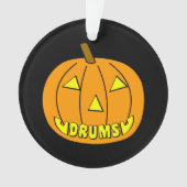 Drums Halloween Pumpkin Ornament (voorkant)