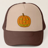 Drums Halloween Pumpkin Trucker Pet (Voorkant)