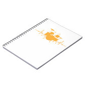 Drums Heartbeat - Funny drummer Notitieboek (Linkerzijde)