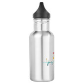 Drums Heartbeat Rock Music Lover Waterfles (Links)