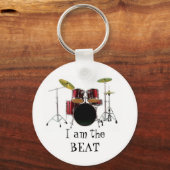 drums, ik ben de BEAT Sleutelhanger (Voorkant)