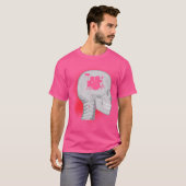 Drums in het hoofd drummer t-shirt (Voorkant volledig)