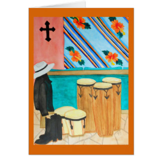 Drums in Panama "After the Gig"-Waterverf