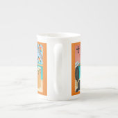 Drums in Panama "After the Gig"-Waterverf Porselein Kop (Achterkant)