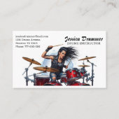 Drums Instructor Business Card Visitekaartje (Voorkant)
