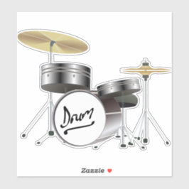drums-instrumenten-muziekdrum sticker