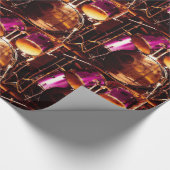 Drums, jam voor gebruik buitenshuis cadeaupapier (Hoek)