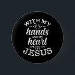 Drums Jesus Worship Band Drumming Gifts Christelij Ronde Button 5,7 Cm<br><div class="desc">Drums Jesus Worship Band Drumming Gifts Christelijk</div>