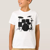 Drums Kinderen Sport T-Shirt (Voorkant)