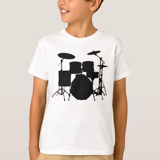 Drums Kinderen Sport T-Shirt (Voorkant)