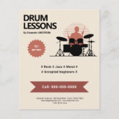 Drums Lessons Flyer (Voorkant)