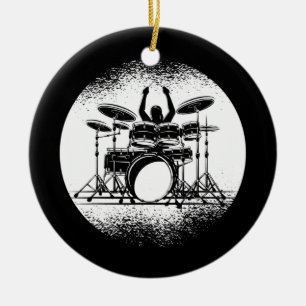 Drums Mannen Vrouwen Drum Kit Music Gift Keramisch Ornament