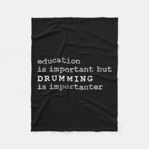 Drums Marching Band Drummer Educatie Fleece Deken