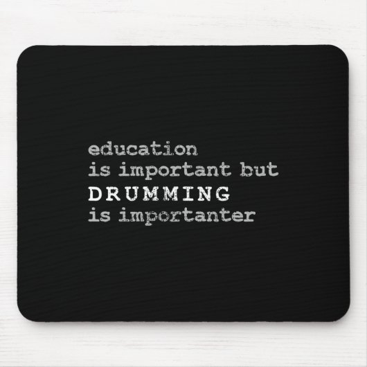 Drums Marching Band Drummer Educatie Muismat (Voorkant)