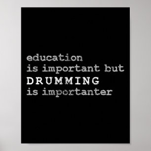 Drums Marching Band Drummer Educatie Poster