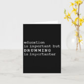 Drums Marching Band Drummer Onderwijs  Kaart (Gele Bloem)
