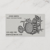 Drums/meester Visitekaartje (Voorkant)