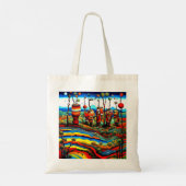 Drums met bomen tote bag (Achterkant)