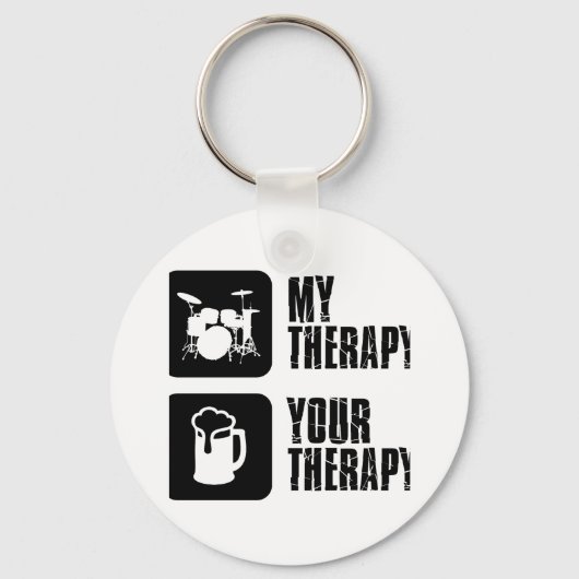 Drums mijn therapie sleutelhanger (Voorkant)
