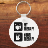 Drums mijn therapie sleutelhanger (Voorkant)