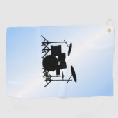 Drums Music Design Blue Golfhanddoek (Horizontaal)