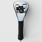 Drums Music Design Blue Golfheadcover (Voorkant)