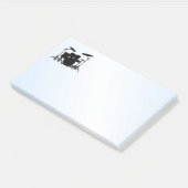 Drums Music Design Blue Post-it® Notes (Schuin)