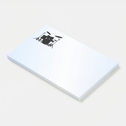 Drums Music Design Blue Post-it® Notes (Schuin)