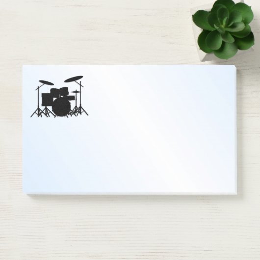 Drums Music Design Blue Post-it® Notes (Kantoor)