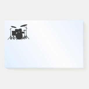 Drums Music Design Blue Post-it® Notes
