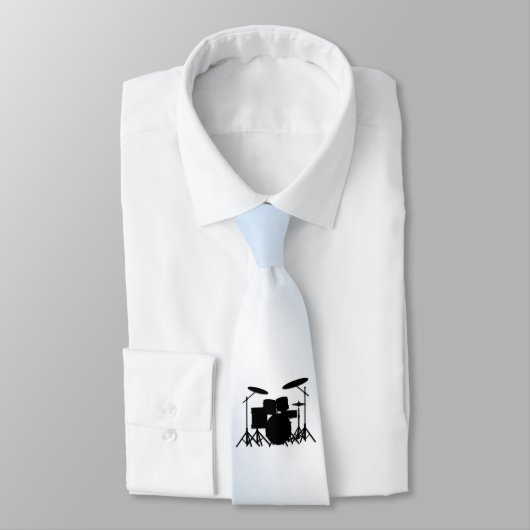 Drums Music Design Blue Stropdas (Gebonden)