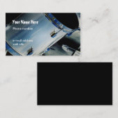 Drums Music Silver Visitekaartje (Voorkant / Achterkant)