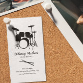 Drums Music Teacher | Drummer Instructor Visitekaartje