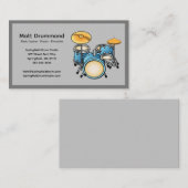 Drums Music Teacher Visitekaartjes | Trommelset (Voorkant / Achterkant)
