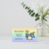 Drums Music Teacher Visitekaartjes | Trommelset (Staand voorkant)