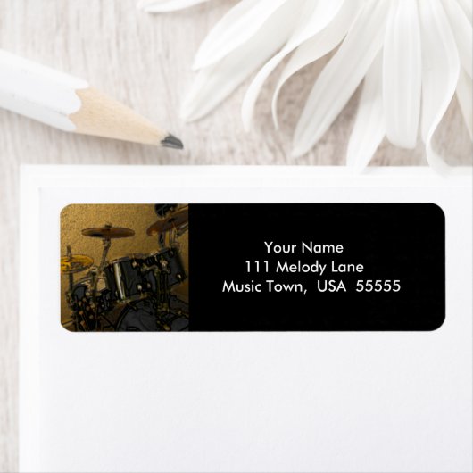 Drums Muziek Label (Insitu)