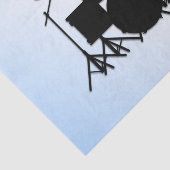 Drums Muziekinrichting Blauw Tissuepapier (Detail)