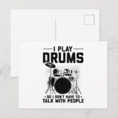 Drums | Muziekinstrument Drummer Gift Briefkaart (Voorkant / Achterkant)
