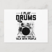 Drums | Muziekinstrument Drummer Gift Briefkaart (Voorkant)