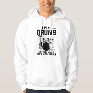 Drums Muziekinstrument Drummer Gift Hoodie