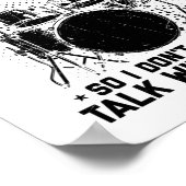 Drums | Muziekinstrument Drummer Gift Poster (Hoek)