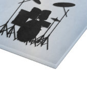 Drums Muziekontwerp Blauw Snijplank (Hoek)