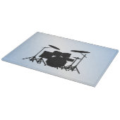 Drums Muziekontwerp Blauw Snijplank (Hoek)