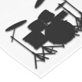 Drums muziekontwerp korte tafelloper (Hoek)
