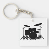 Drums muziekontwerp sleutelhanger (voorkant)