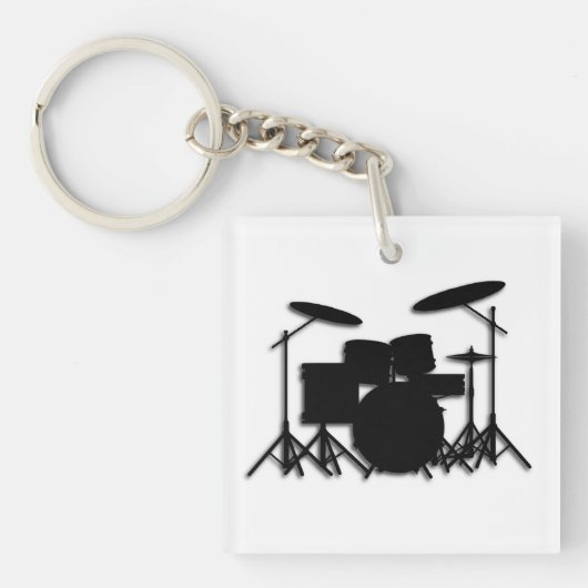 Drums muziekontwerp sleutelhanger (voorkant)
