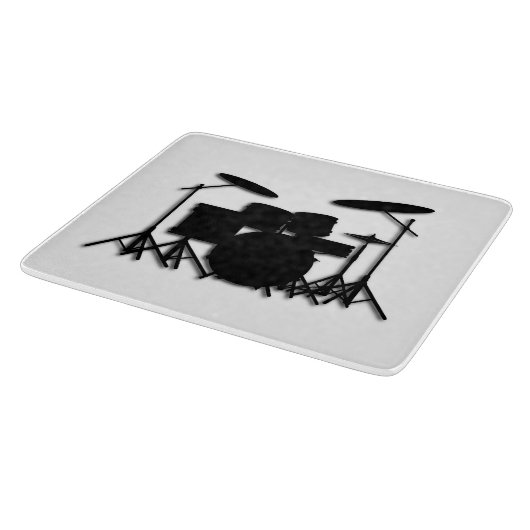 Drums muziekontwerp snijplank (Hoek)
