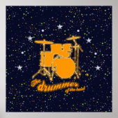 drums & nachtvuren poster (Voorkant)