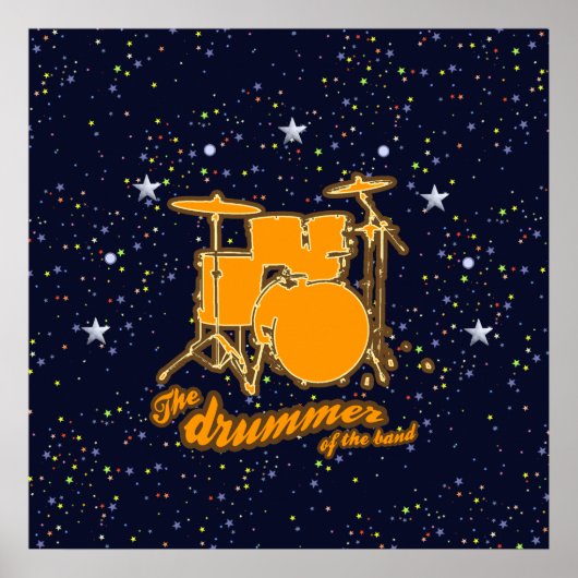 drums & nachtvuren poster (Voorkant)