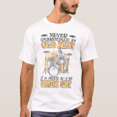 Drums Old Man Drummer T-shirt (Voorkant)